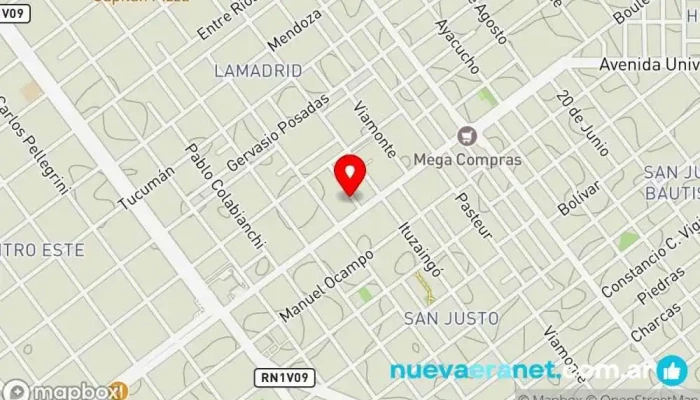 mapa de La Casa del Engranaje -Villa María- TRANSMISIONES Tienda de repuestos para automóviles, Tienda de transmisiones en Villa María