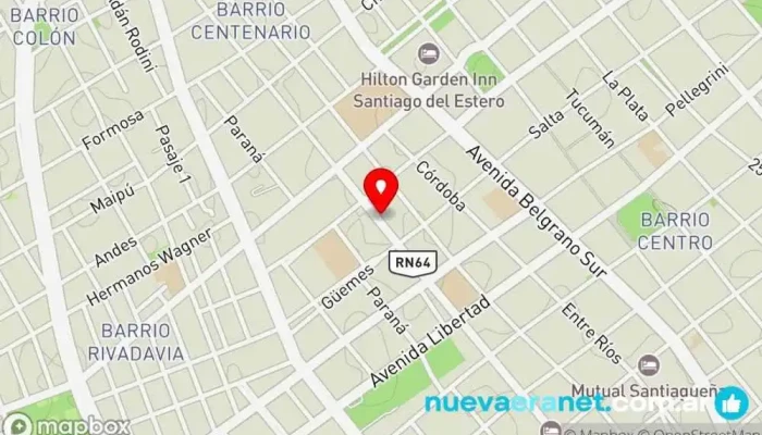mapa de La Casa del Heladero Heladería en Santiago del Estero