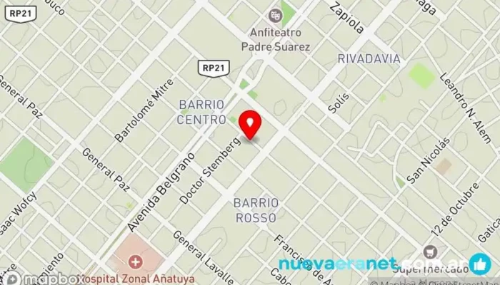 mapa de La Casa del Instalador de Wilmar Lolli Ferretería en Añatuya