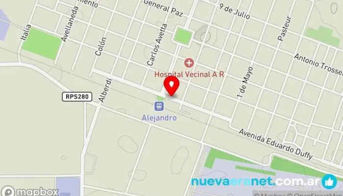 mapa de La casa del instalador Tienda de materiales para la construcción en Alejandro Roca