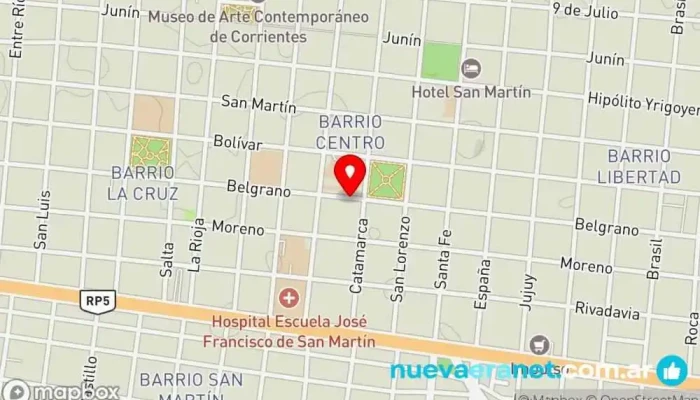 mapa de La Casa del Motor Tienda de repuestos para automóviles en Corrientes
