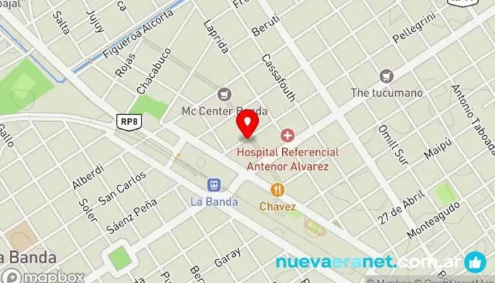 mapa de La Casa del Nino Tienda de ropa en La Banda