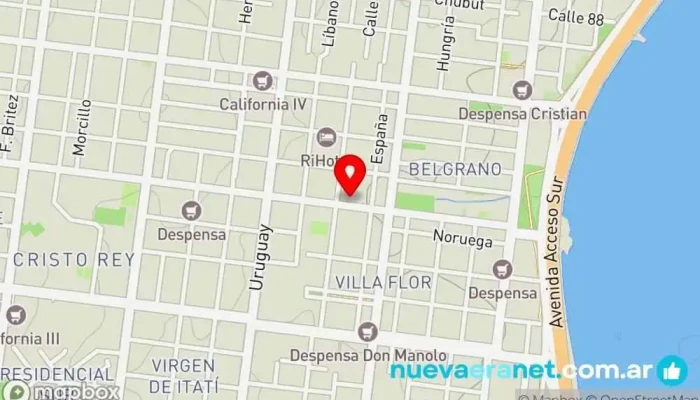 mapa de La Casa del Piso Flotante Comercio en Posadas