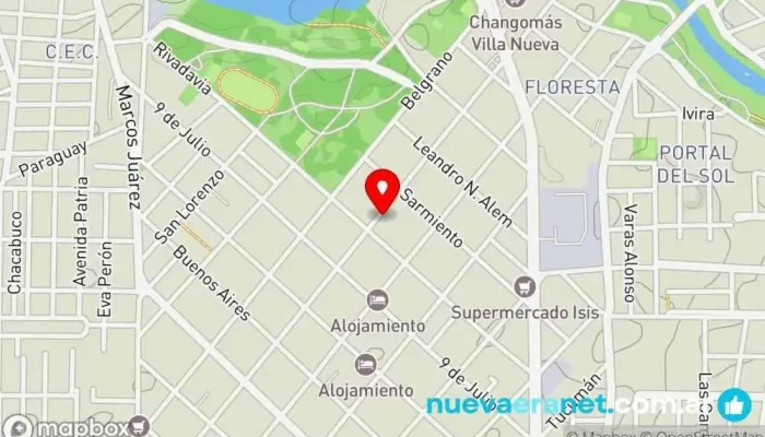 mapa de La casa del pollo Tienda de aves de corral en Villa Nueva
