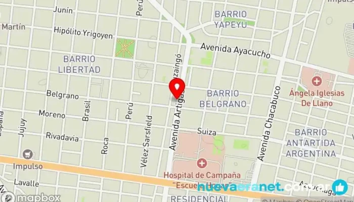 mapa de La Casa del Renault Tienda de repuestos para automóviles en Corrientes