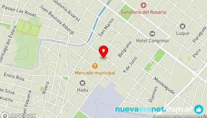 mapa de La Casa del Repostero Comercio en Monteros