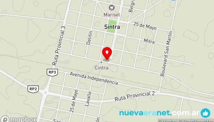 mapa de La Casa Vieja, Embutidos y Chacinados, Flia. Incatasciato Carnicería en Cintra