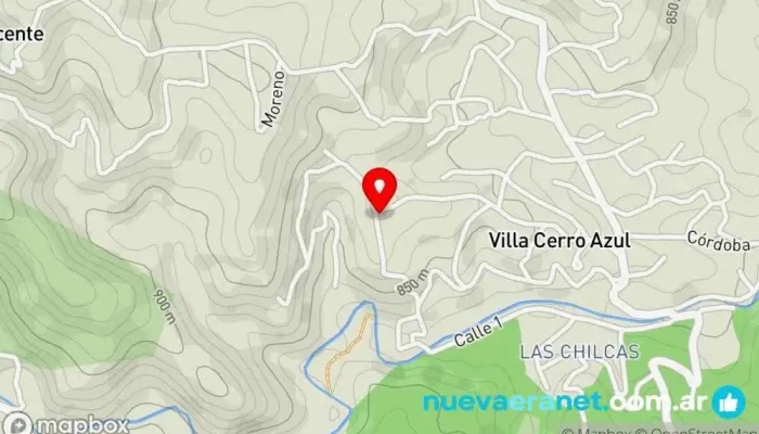 mapa de La casa voladora  en Villa Cerro Azul