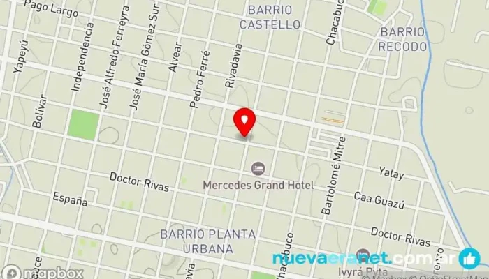 mapa de La Caserita Panaderia Panadería en Mercedes