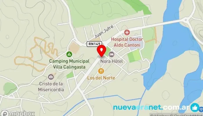 mapa de LA CASITA (cabaña)  en Calingasta