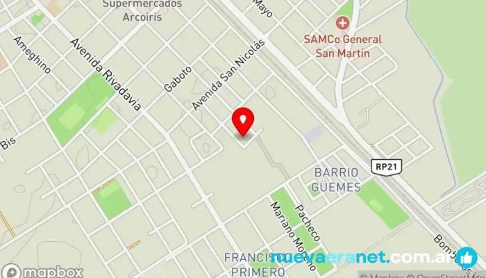 mapa de La casita de azúcar Pastelería en Arroyo Seco