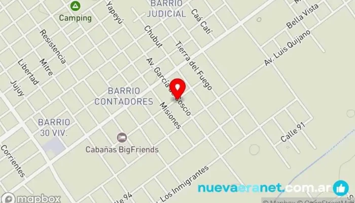 mapa de La Casita de Paso de la Patria Apartamento turístico, Alojamiento en Corrientes