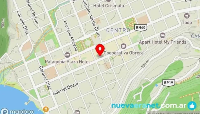 mapa de La Casona Restaurant Restaurante en San Martín de los Andes