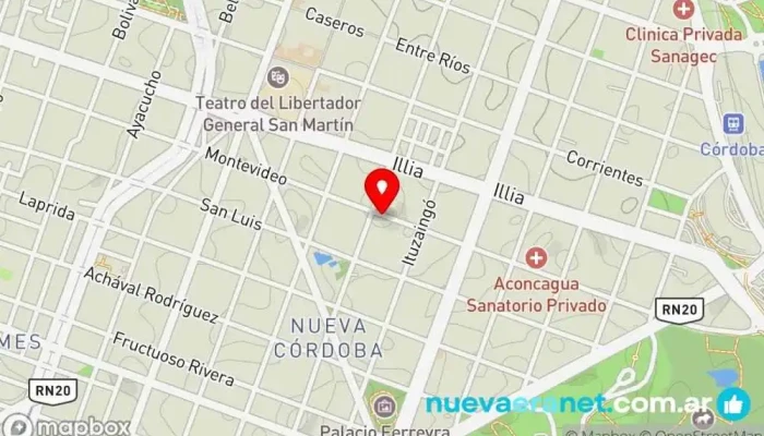 mapa de La Chipá Panadería en Córdoba