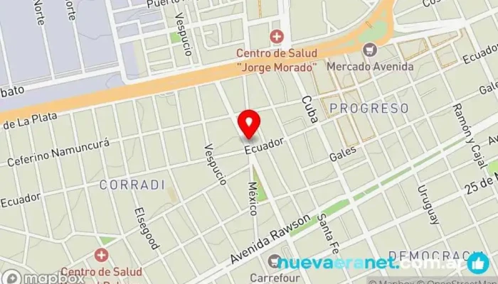 mapa de La Colonia PANADERIA Panadería en Trelew
