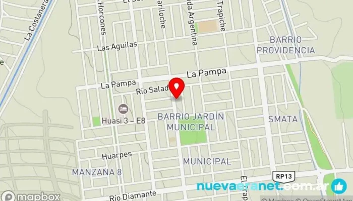 mapa de La Cornet Panadería en Las Heras