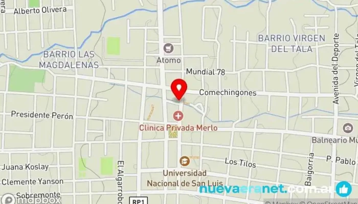 mapa de La Criolla Carnicería en Merlo