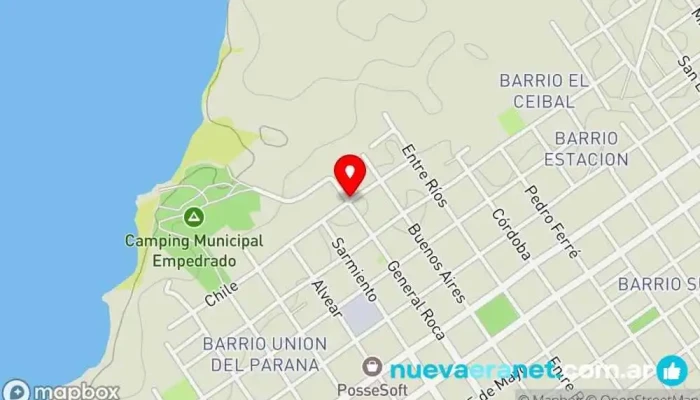 mapa de LA DESEADA  en Empedrado