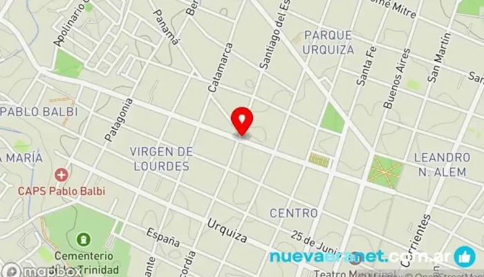 mapa de La Espiga de Oro - Santiago del Estero Panadería en Paraná
