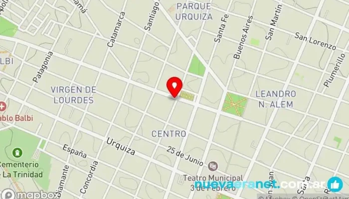 mapa de La Espiga de Oro Panadería, Pastelería en Paraná