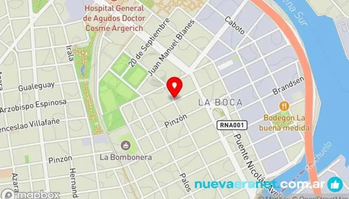 mapa de La Esquina II Panadería en Cdad. Autónoma de Buenos Aires