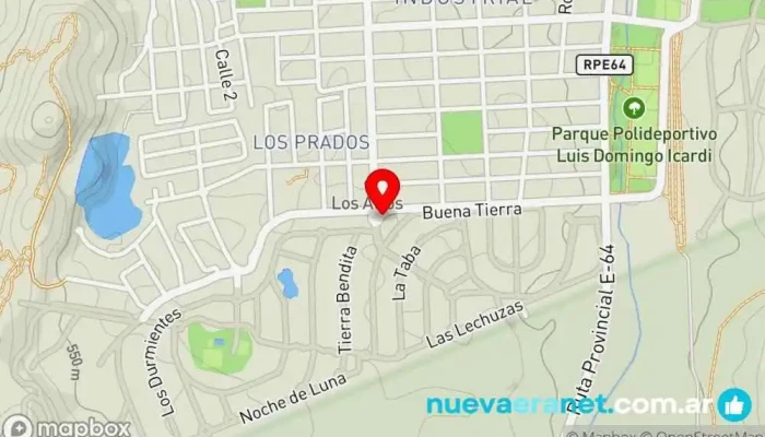 mapa de La Estanzuela  en La Calera