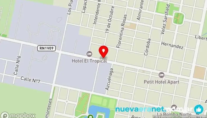 mapa de La Fuegüina Panadería en Marcos Juárez