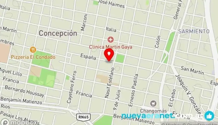 mapa de La Madrileña Panadería en Concepción