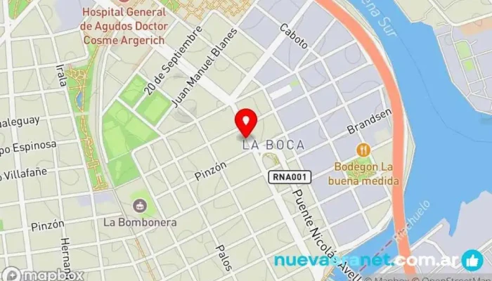 mapa de La Mejor de la Boca Panadería en ABB