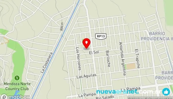 mapa de La Mia Dolcezza desayunos Panadería en Las Heras