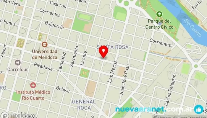 mapa de La Molinera Panadería en Río Cuarto