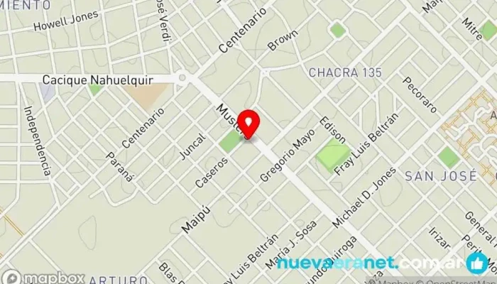 mapa de La Montaña Panaderia Panadería en Trelew