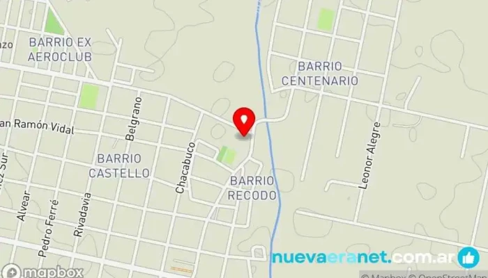mapa de La negrita hotel y panaderia Hotel en Mercedes