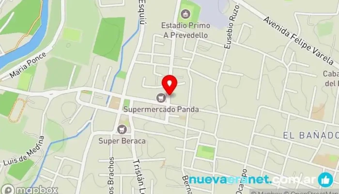 mapa de La Panaderia Panadería en San Isidro