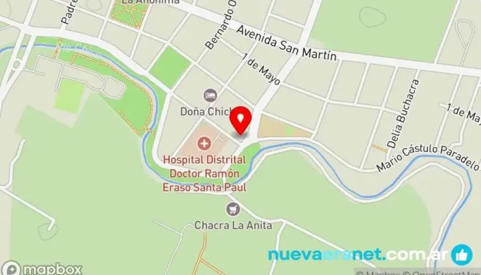 mapa de La Panederia y Cafe Restaurante en Gdor. Gregores