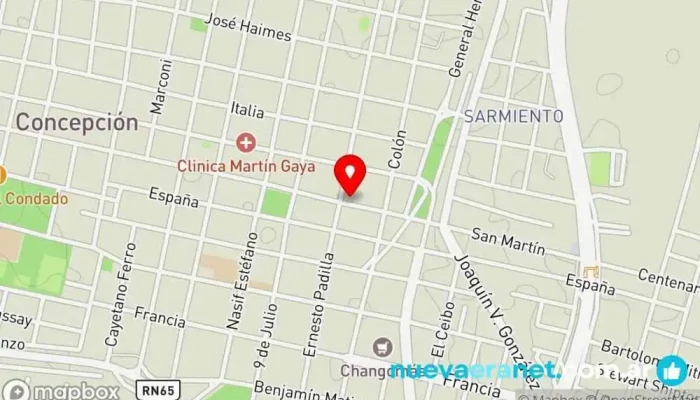 mapa de La Perla Dulce Panadería en Concepción
