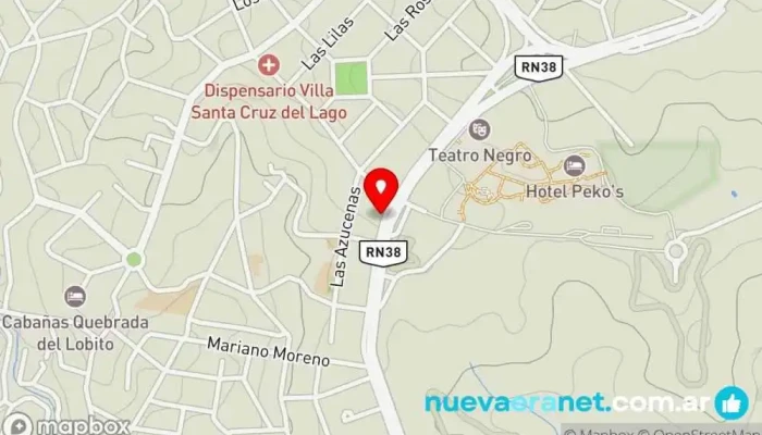 mapa de La picadita casa de fiambres Tienda de fiambres en Villa Santa Cruz del Lago