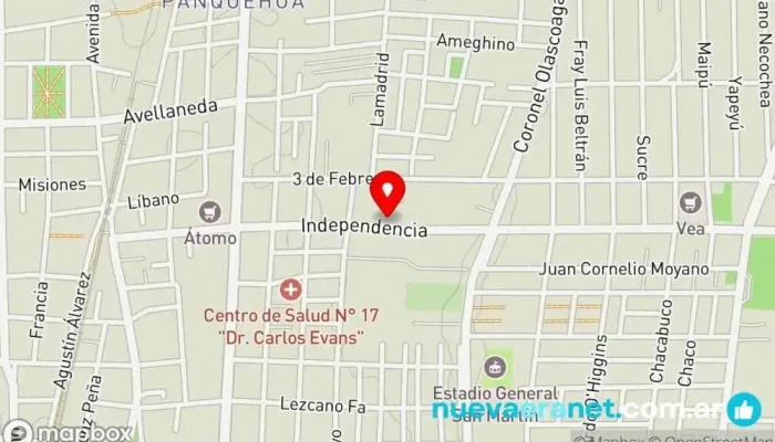 mapa de La Pirámide Panadería en Las Heras