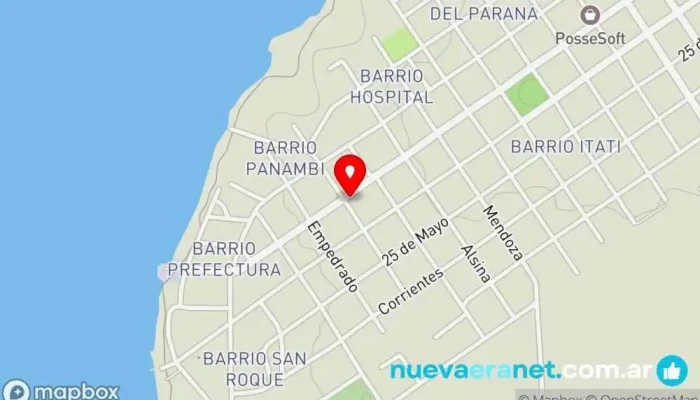 mapa de La Posada Hotel en Empedrado