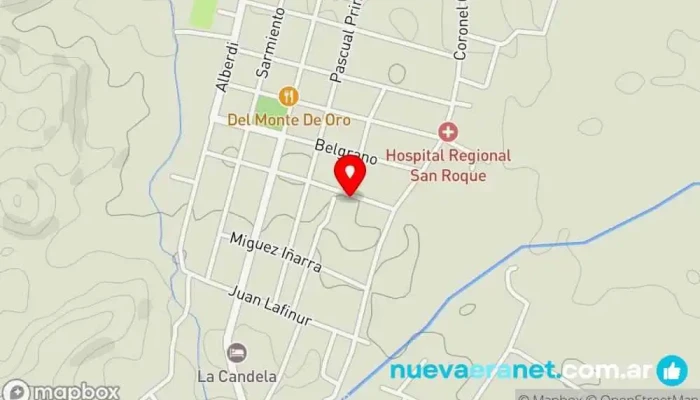 mapa de La Querencia, Complejo Turístico. Alojamiento con servicio, Casa rural, Complejo hotelero en San Francisco del Monte de Oro