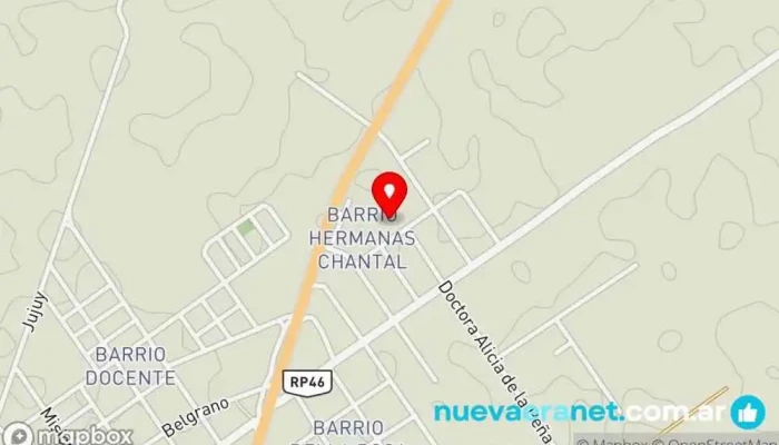 mapa de La Quinta Empedrado Alojamiento en Empedrado