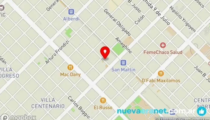 mapa de La Repostera Tienda de suministros para hornear en Resistencia