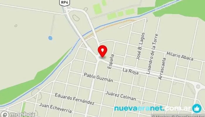 mapa de La Ribera Automotores, La Carlota, Cordoba Concesionario de automóviles en La Carlota
