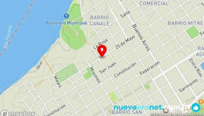 mapa de La Rosa Panadería en Bella Vista