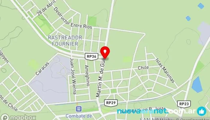 mapa de LA ROSARINA Pastelería en Rosario de Lerma