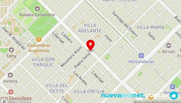 mapa de LA RURAL Panadería, Tienda de alimentación en Resistencia