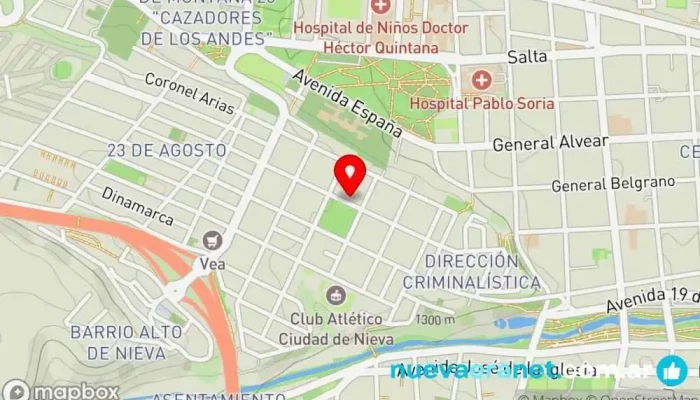 mapa de La Viandita Dulce Pastelería en San Salvador de Jujuy
