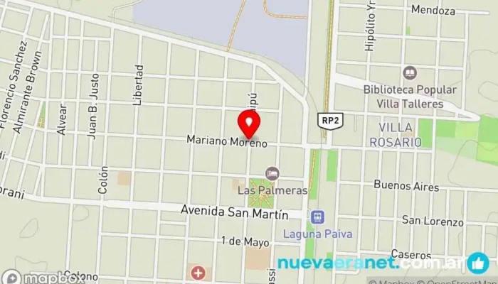 mapa de Laguna Paiva  en Laguna Paiva