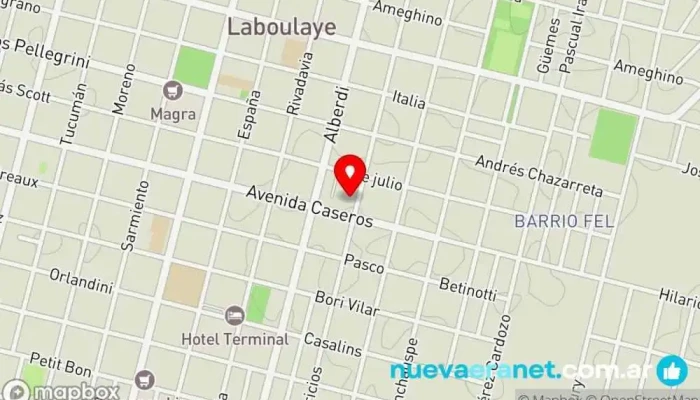 mapa de Larocacontrucciones y servicios Constructor en Laboulaye