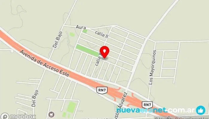 mapa de Las Delicias Panadería, Pastelería, Panadería mayorista en Maipú